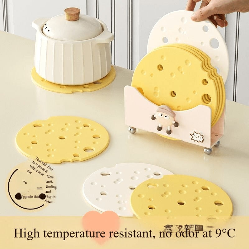 6pcs of Silicone Thermal Insulation Mat, Dining Table Mat, New Anti-scalding Mat, Coaster, High Temperature Resistant Placemat, Table Mat, Pot and Bowl Mat, Plate Mat, Casserole Mat, Bowl Mat, Heat-resistant Mat, Non-slip Mat, Easy to Clean
