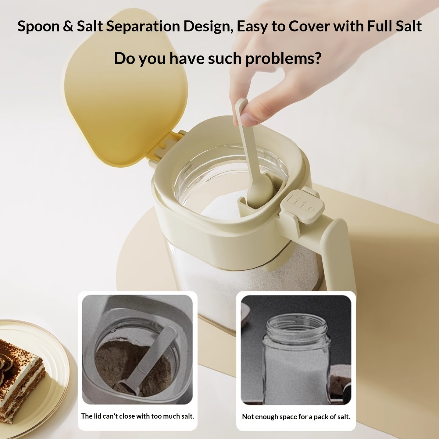 4-Pack Glass Spice Jars with Spoon | Sealed and Moisture-Proof Seasoning Containers for Kitchen Storage