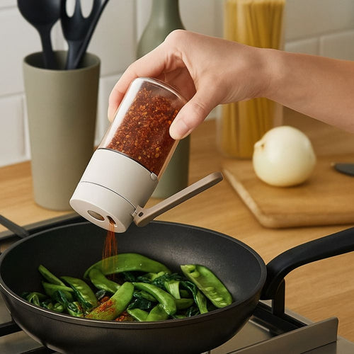 3pcs 0.02 oz Quantitative Sprinkler Practical 180\u002F250ml Dual-Purpose Function Glass Seasoning Bottle Sealed Push Type Spice Bottle BBQ