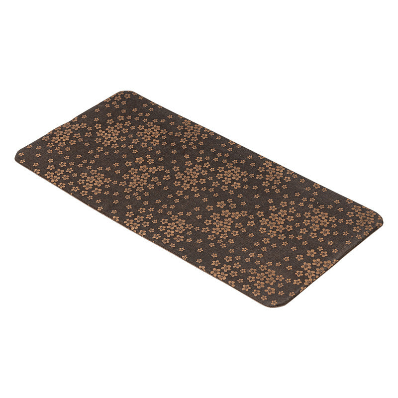 New Chinese Style Zen Tea Mat Dual-Sided Dry Tea Mat Xiangyun Sha Fabric Heat-Resistant Table Mat for Tea Ceremony And Home Decor