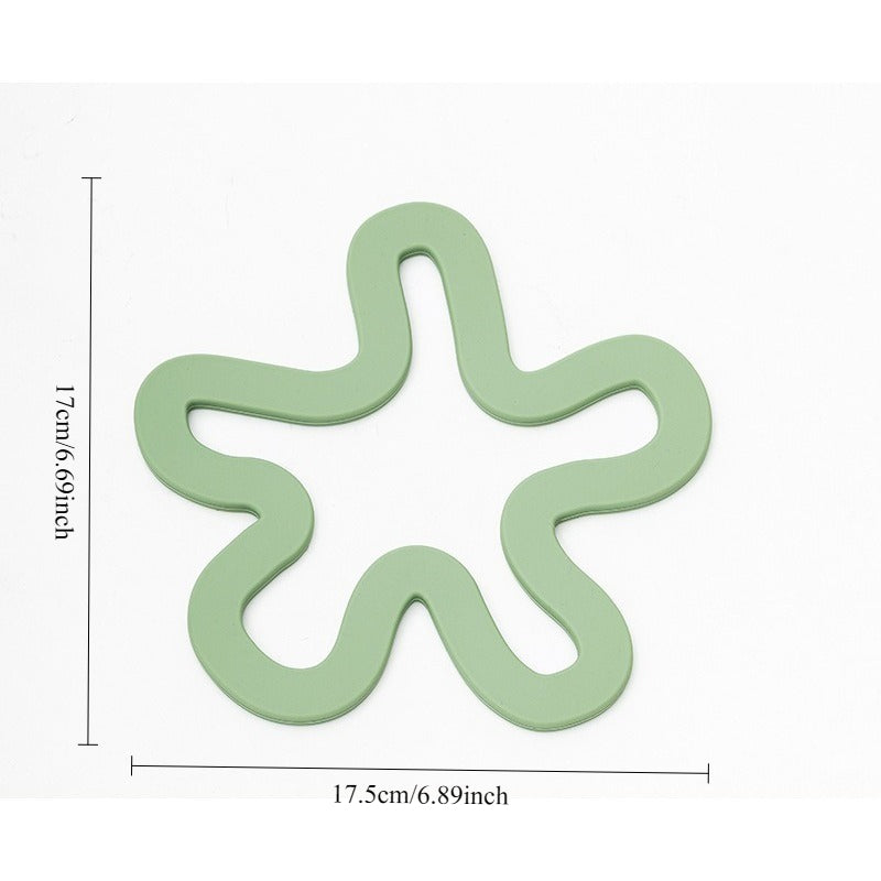 4pcs Silicone Heat Insulation Pads, Table MATS, Household Vegetable Plate MATS, Placemats, Clay Pot MATS, Bowl MATS, Table MATS and Cup MATS, Home Decoration MATS, Home Dining, Modern Kitchenware, Decorative Mats, Silicone Mats, Nonslip Surface, Cup