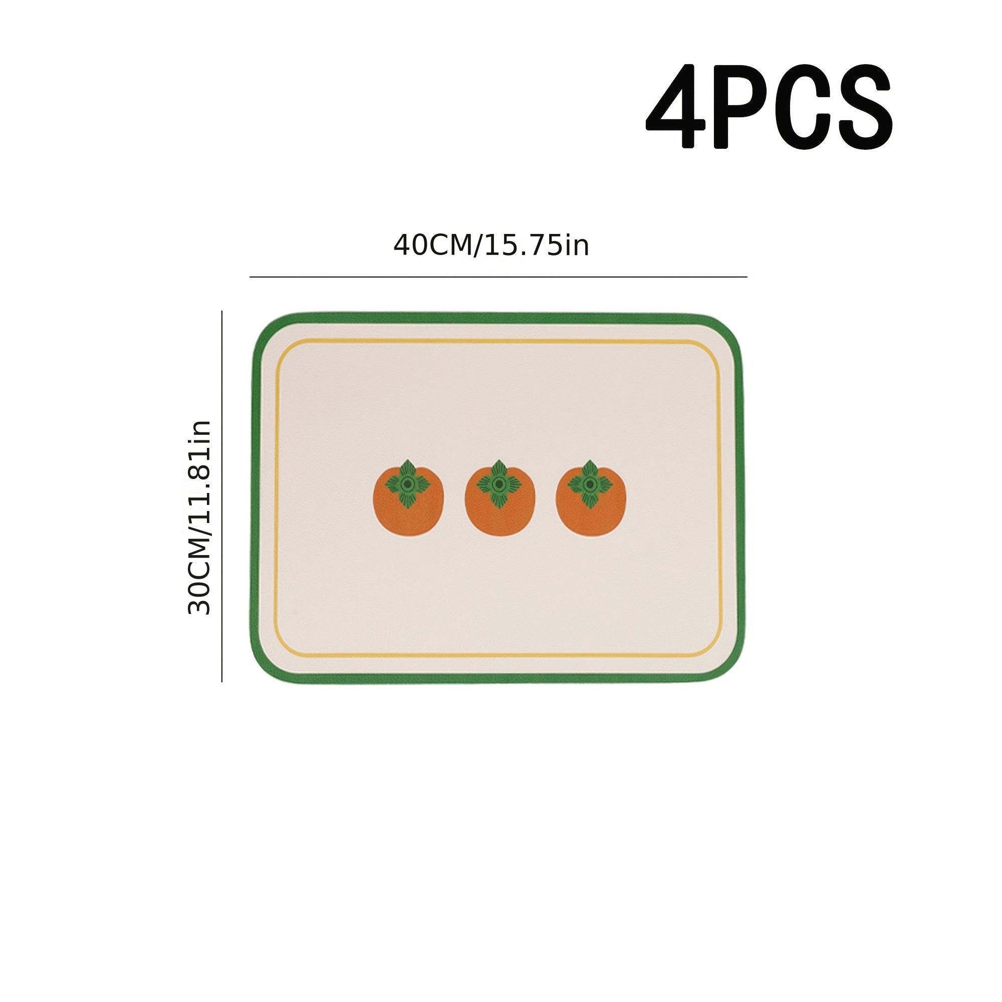 Artificial Leather Placemat, Heat Insulation Pad, Creative Office Desk Mat Decorative Coaster, Wipeable Washable Kitchen Table Mat, Suitable for Kitchen Dining Room Hotel